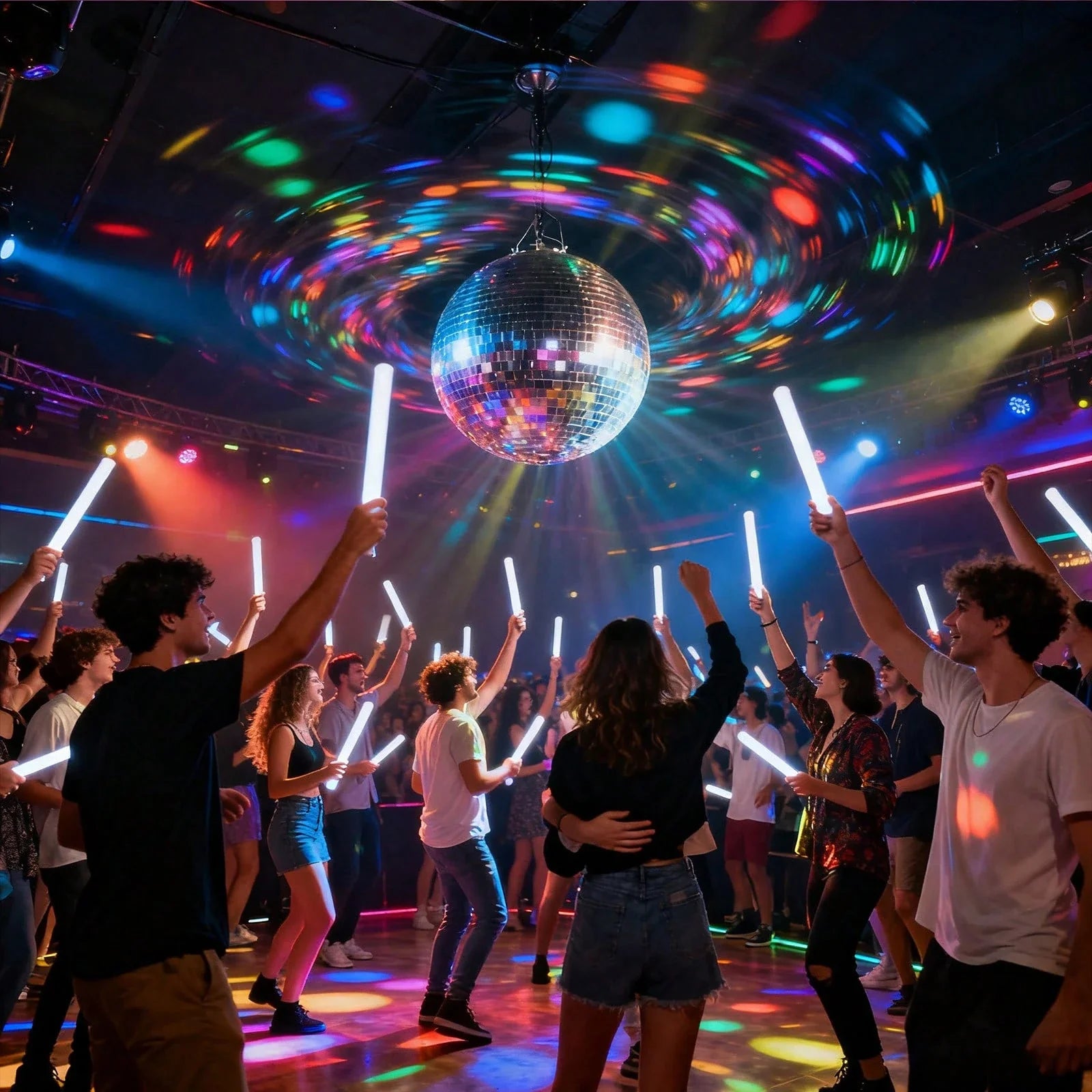 LED Foam Glow Sticks for Weddings & Parties & Concerts