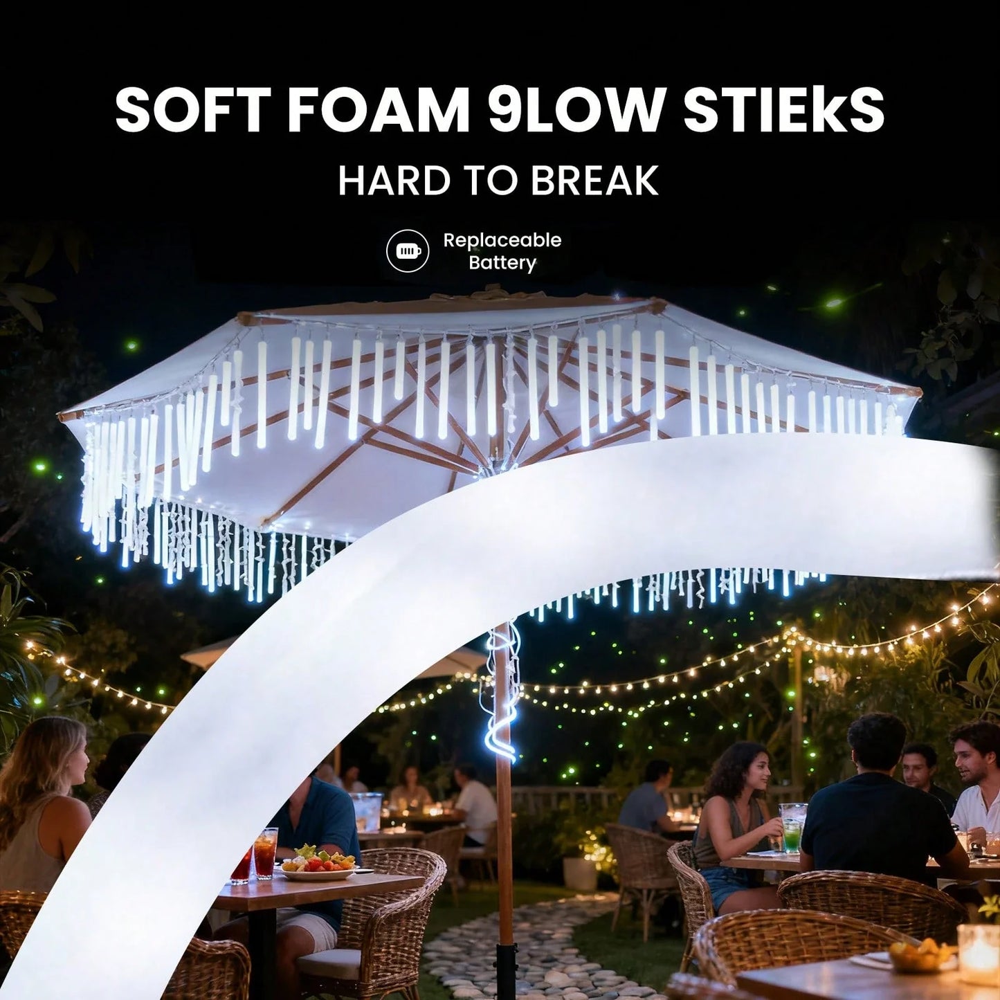 LED Foam Glow Sticks for Weddings & Parties & Concerts