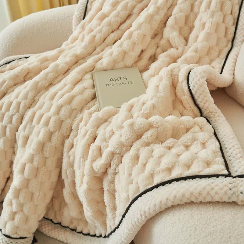 Ownkoti Thick Coral Fleece Reversible Throw Blanket - image 11