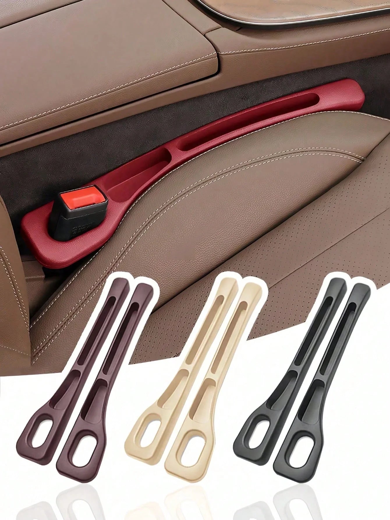 Car Seat Gap Filler Storage Box Anti-Leak Organizer for Phone Keys
