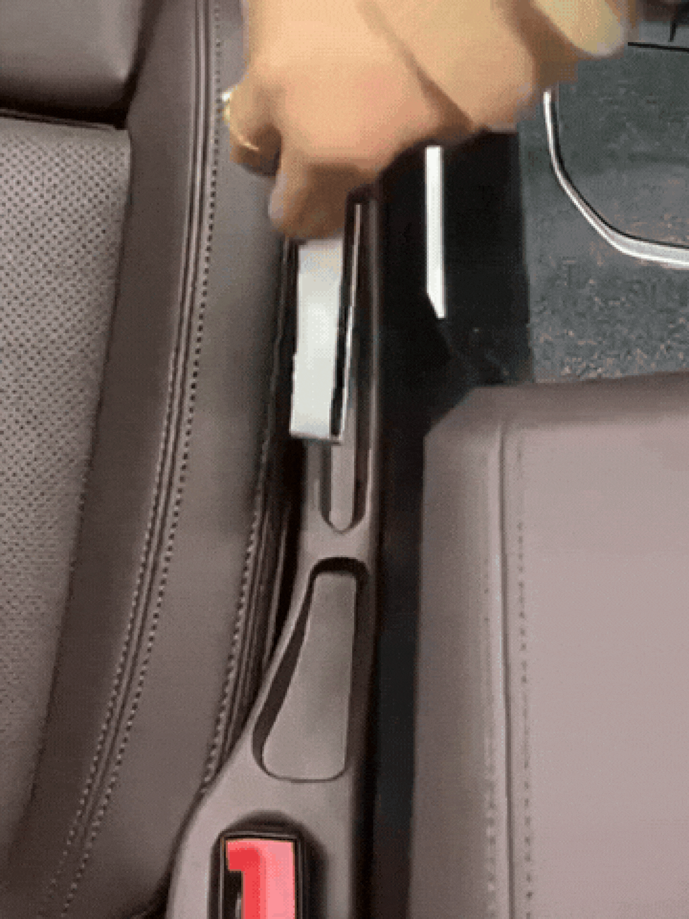 Car Seat Gap Filler Storage Box Anti-Leak Organizer for Phone Keys