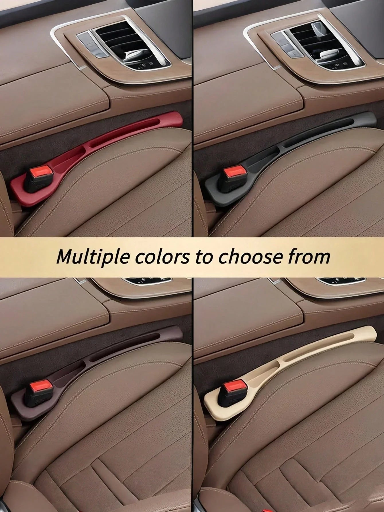 Car Seat Gap Filler Storage Box Anti-Leak Organizer for Phone Keys