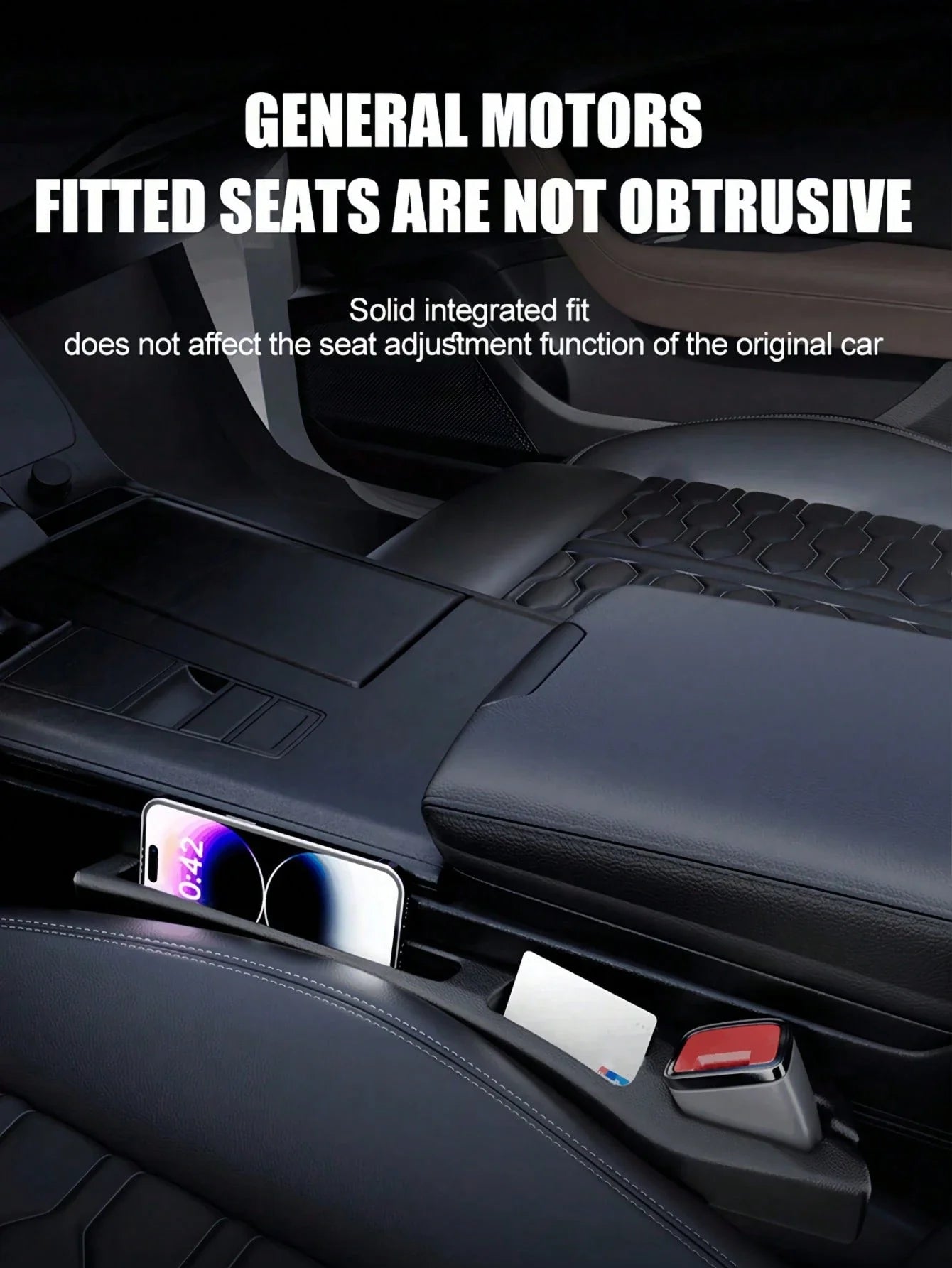 Car Seat Gap Filler Storage Box Anti-Leak Organizer for Phone Keys