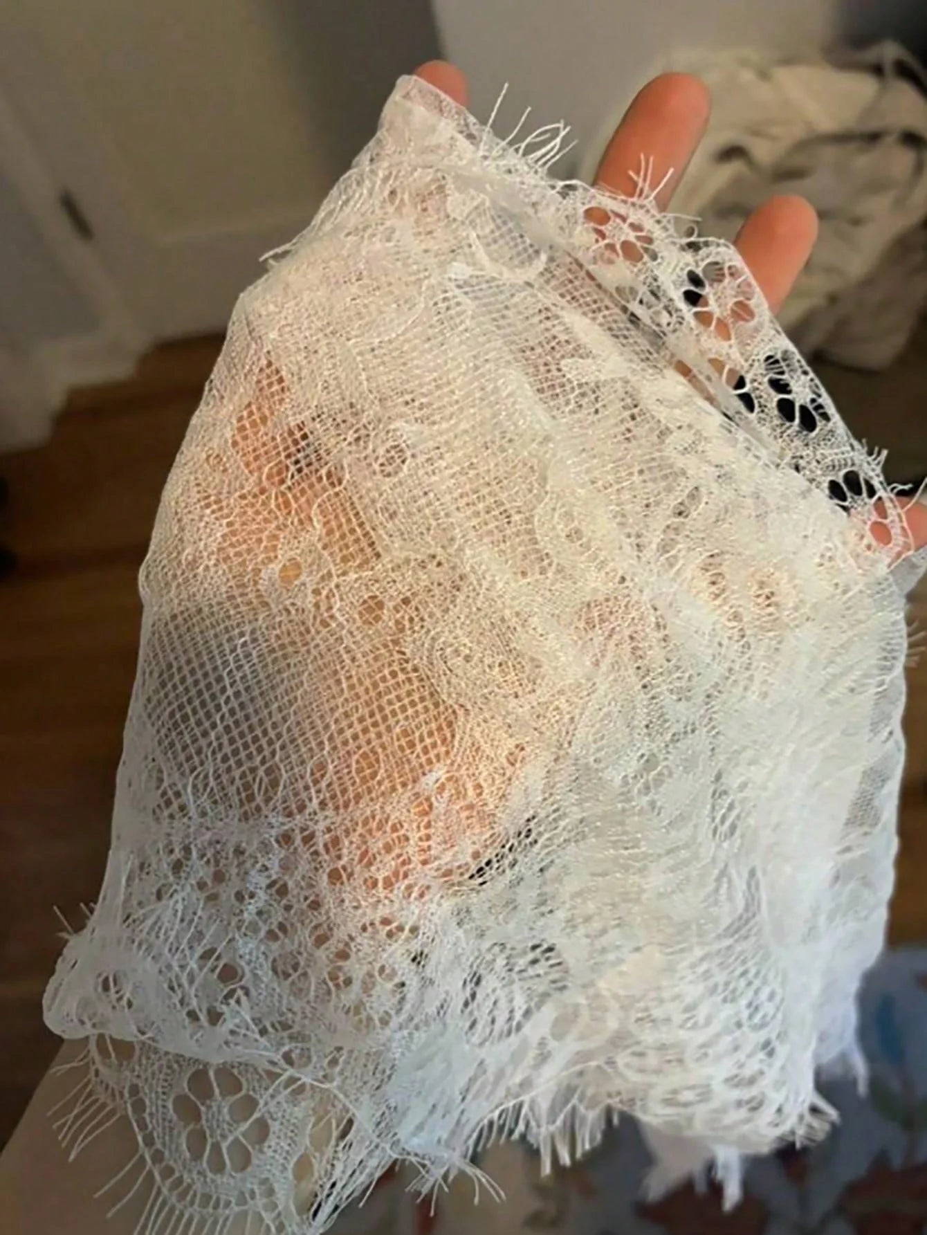 White Lace Boho Table Runners 35.6 x 304.8 cm for Weddings & Parties