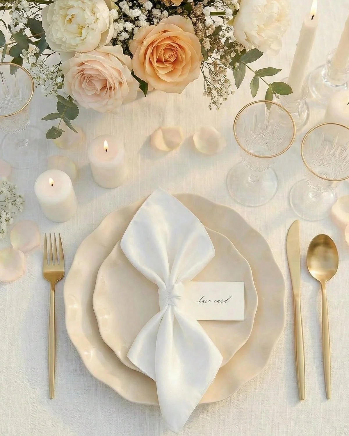 24-Piece Reusable Unbreakable Plastic Dinner and Salad Plates Set
