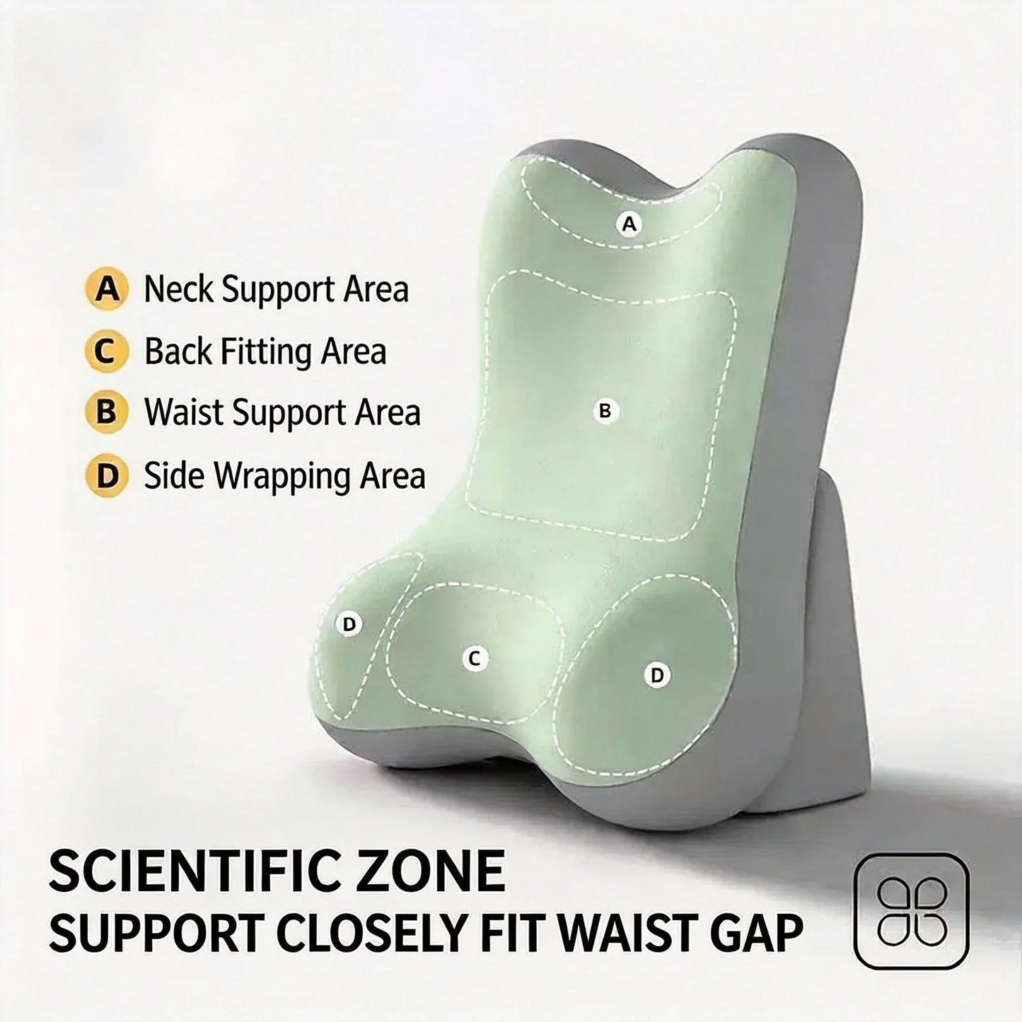 Adjustable Ergonomic Memory Foam Bed Wedge Cushion for Back & Leg Support