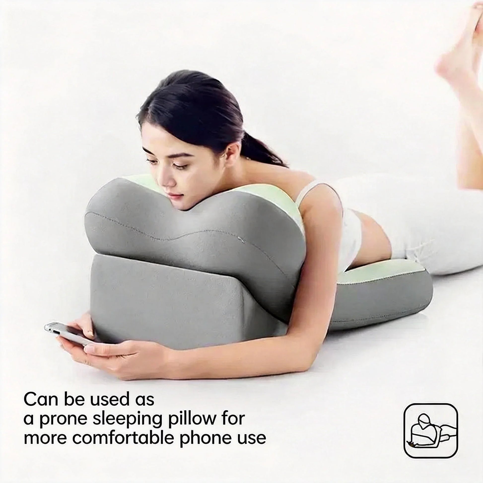 Adjustable Ergonomic Memory Foam Bed Wedge Cushion for Back & Leg Support