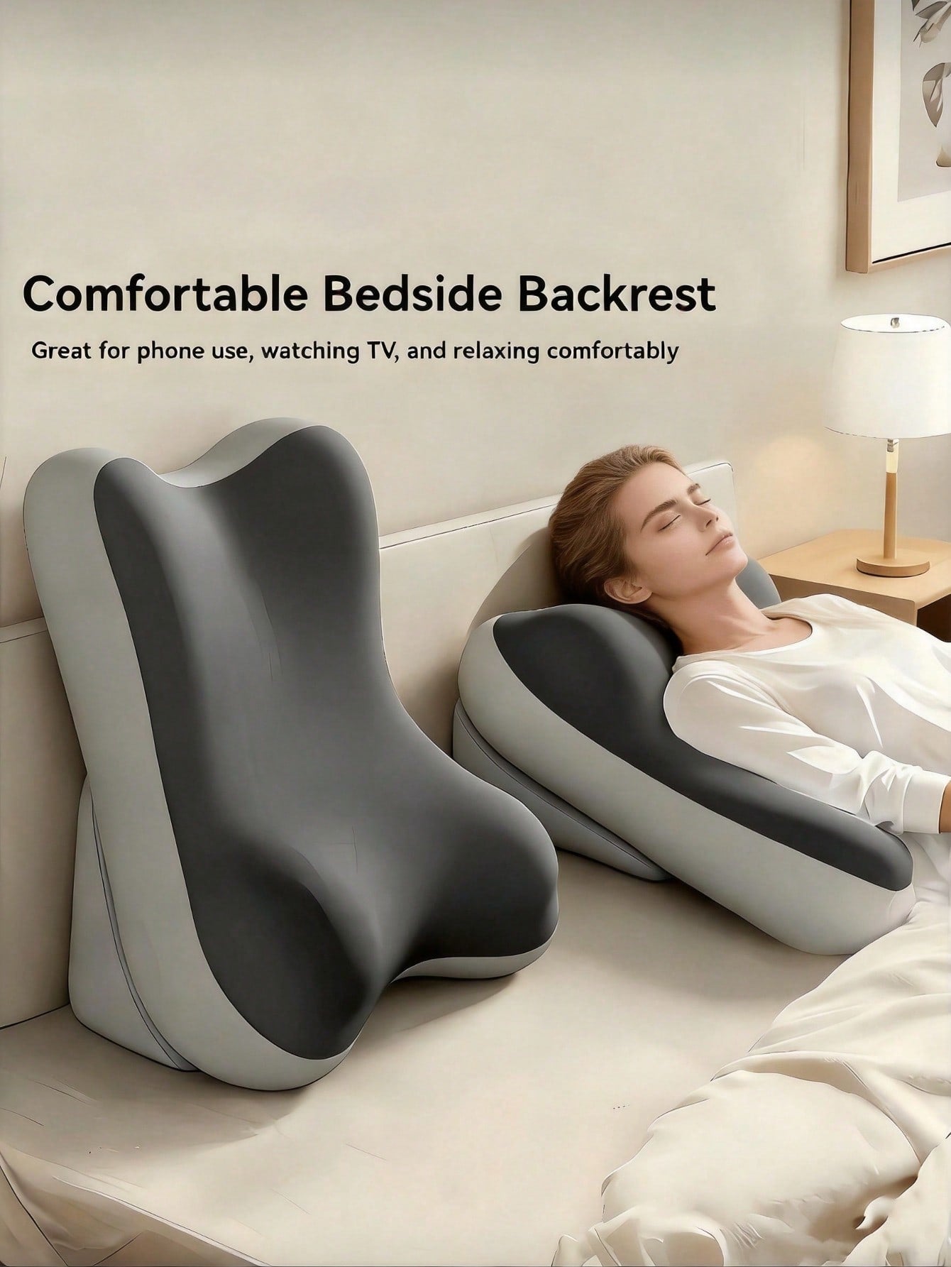 Adjustable Ergonomic Memory Foam Bed Wedge Cushion for Back & Leg Support