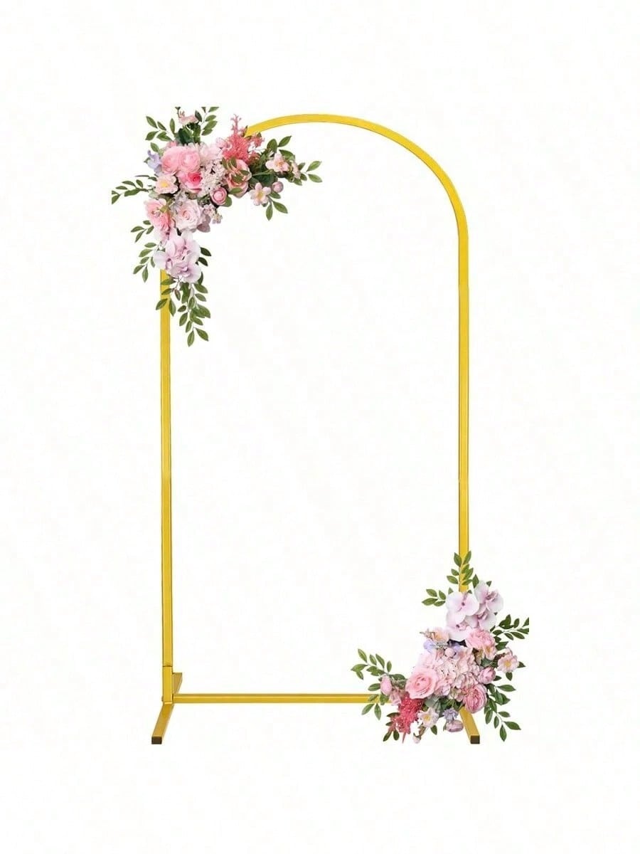 Metal Gold Arch Backdrop Stand for Balloons Weddings & Parties