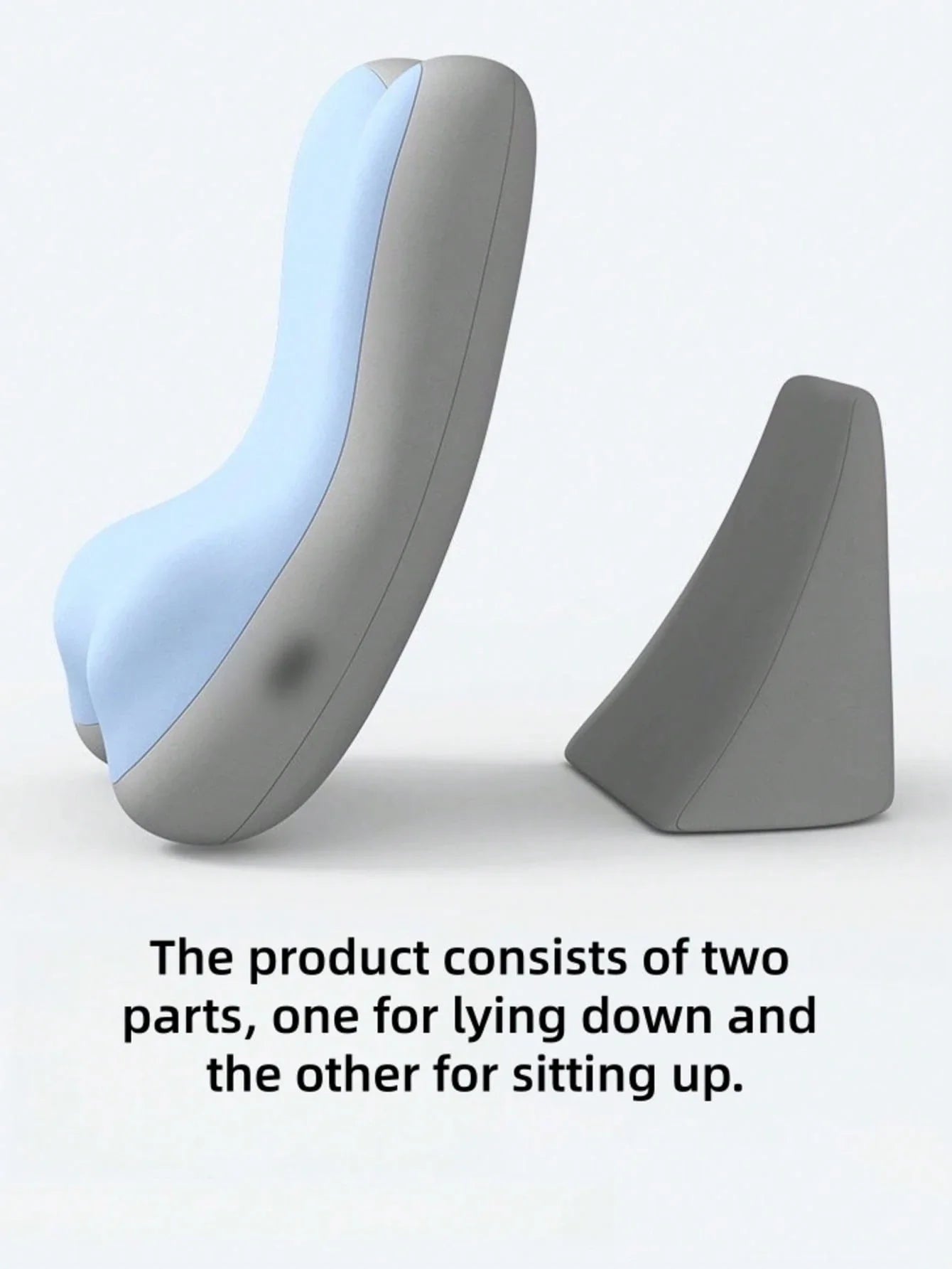 Adjustable Ergonomic Memory Foam Bed Wedge Cushion for Back & Leg Support