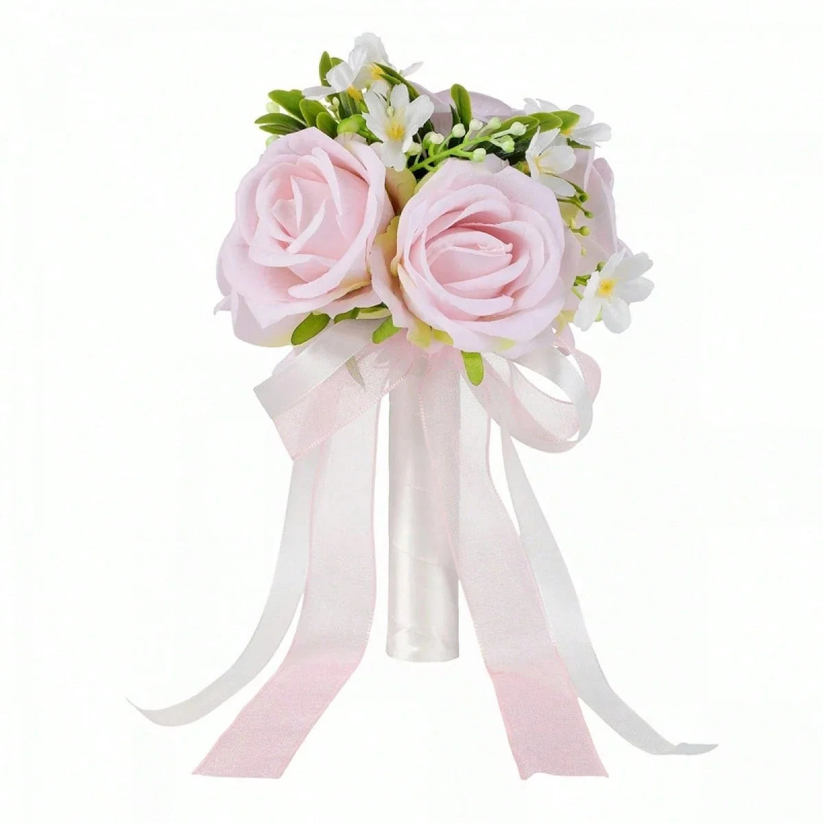 Elegant Ribbon Bridal Bouquet Artificial Flowers Wedding Supplies