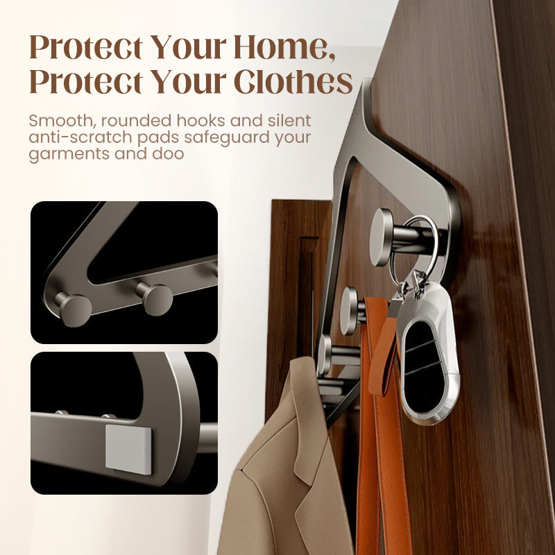 Door Hook Rack for Extra Space and Organization – No Drilling Required