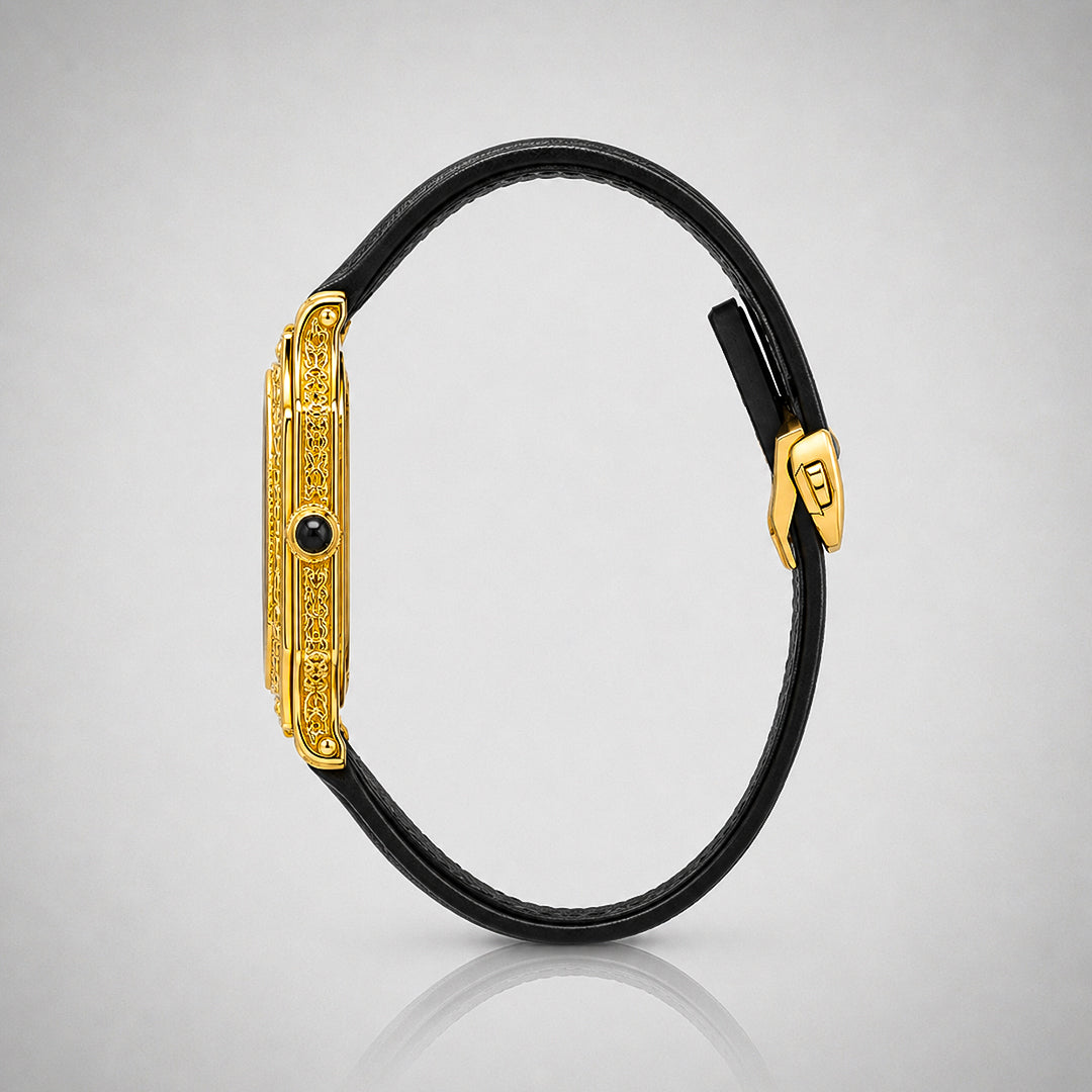 1925 Art Deco watch from Paris, France — EPOCH (case detail)
