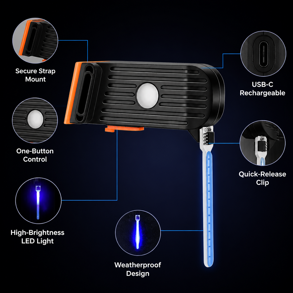 LumaGuard — Command the Night with Unbreakable, Eye-Catching Safety