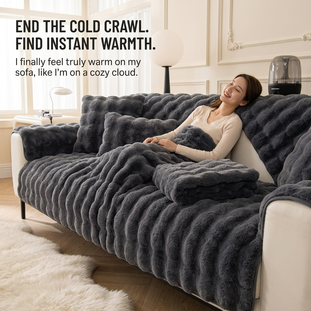 VelvEase Winter Covers — Turn Your Sofa into a Warm, Scratch-Free Haven All Season Long