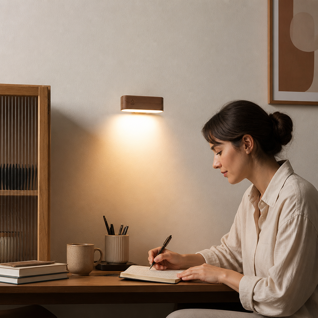 VeloLumina — Mount a Cordless Reading Light Anywhere and Aim Your Glow in Seconds