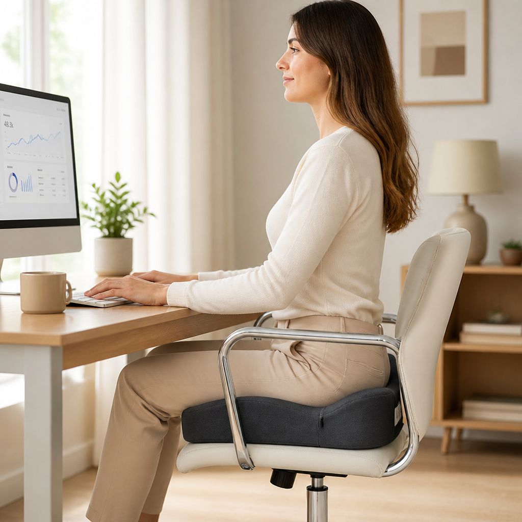 FlexiCush — Transform Your Seat into All-Day Tailbone Relief and Perfect Posture