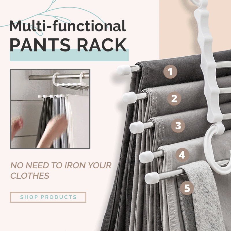 Pants Organizer Rack | Maximise closet space with sturdy multi-layer storage