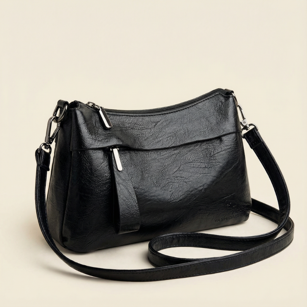 Carria™- Soft Leather Crossbody With 3 Compartments