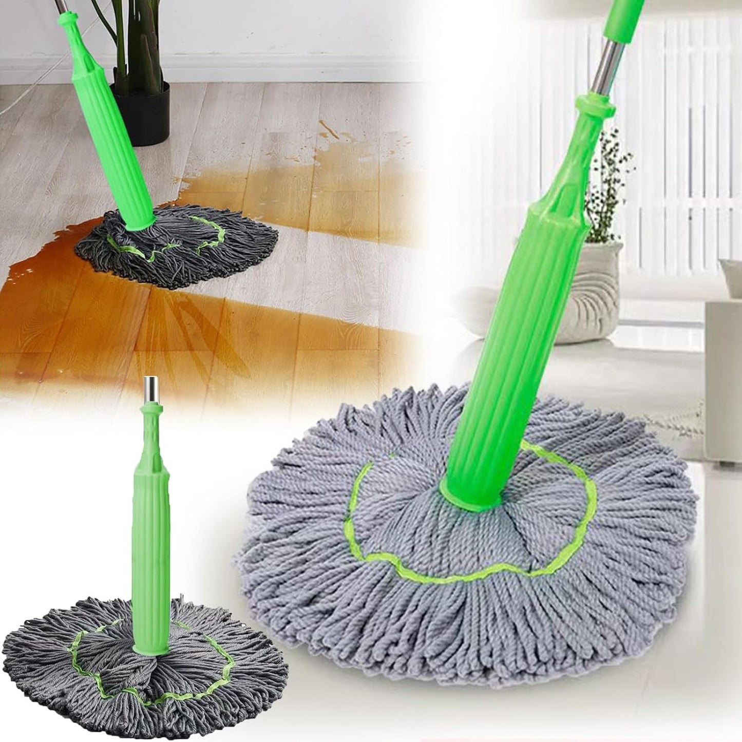 EaseMop – 2-in-1 Dry Mop with Reusable Mop Head