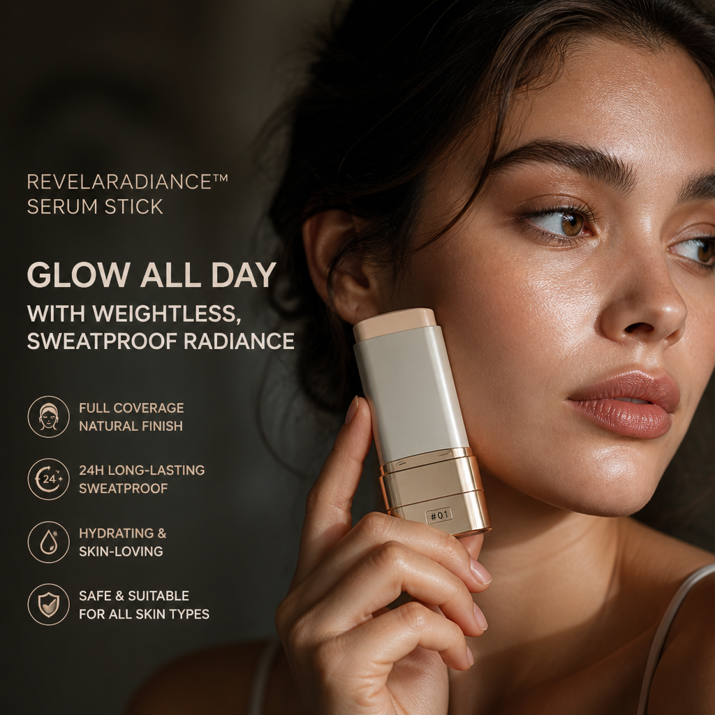 RevelaRadiance — Swipe On Korean Glass Skin That Stays Put All Day | Free Puff