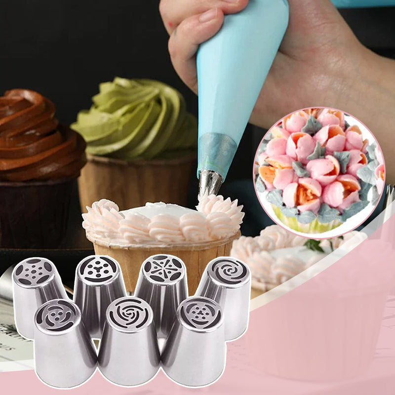 Floral Piping Tip Set for Icing and Cake Decorating