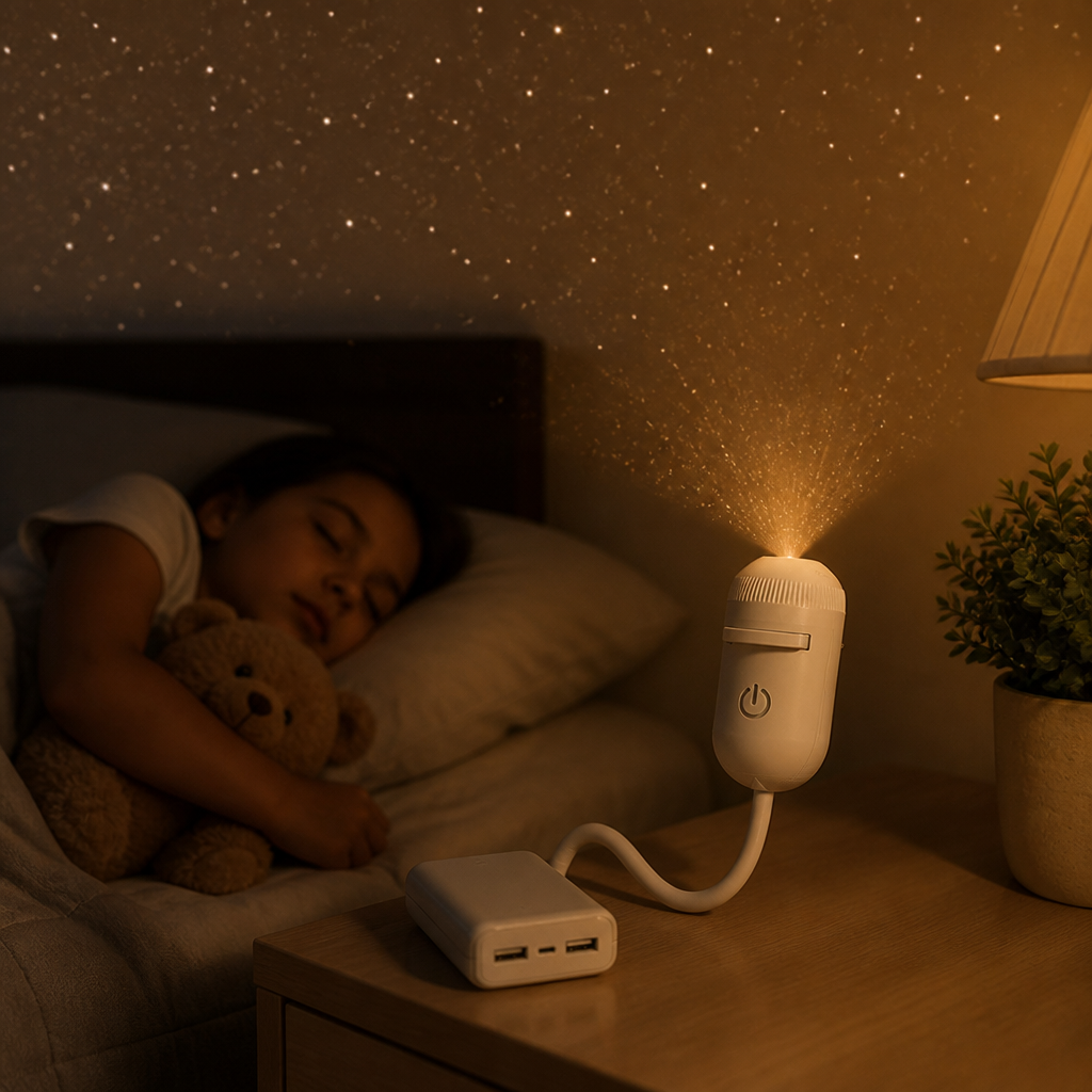 CelestiGlow 2-in-1 Star Projector and Night Light for Bedroom