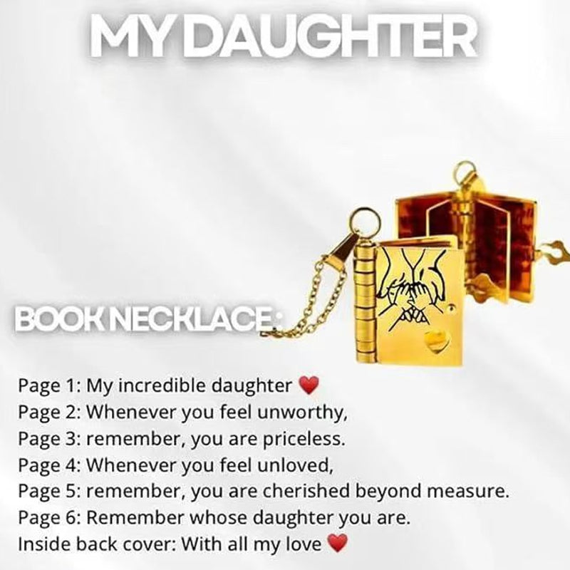 Belovia™ – Mini Book Necklace Keepsake (50% Off)