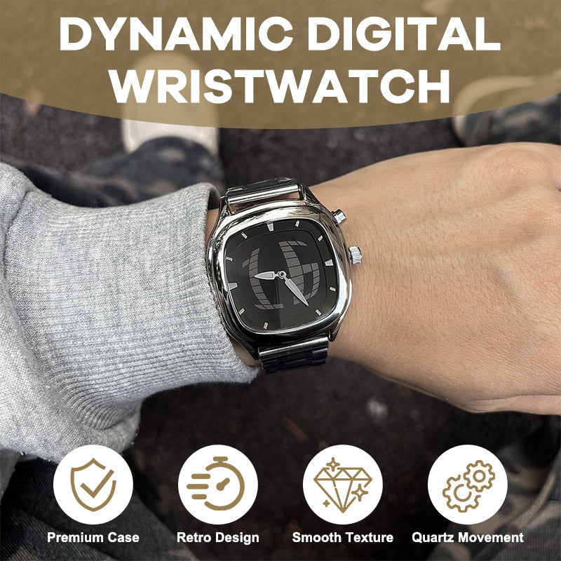 Clockwise™ – Stainless Steel Dual Display Retro Quartz Watch
