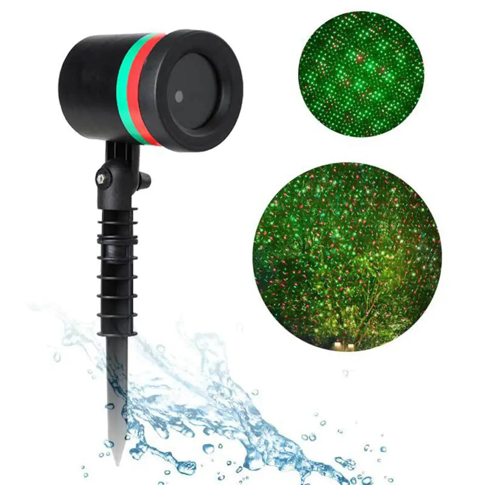 Laser Light Projector with Galactic Rain Effect