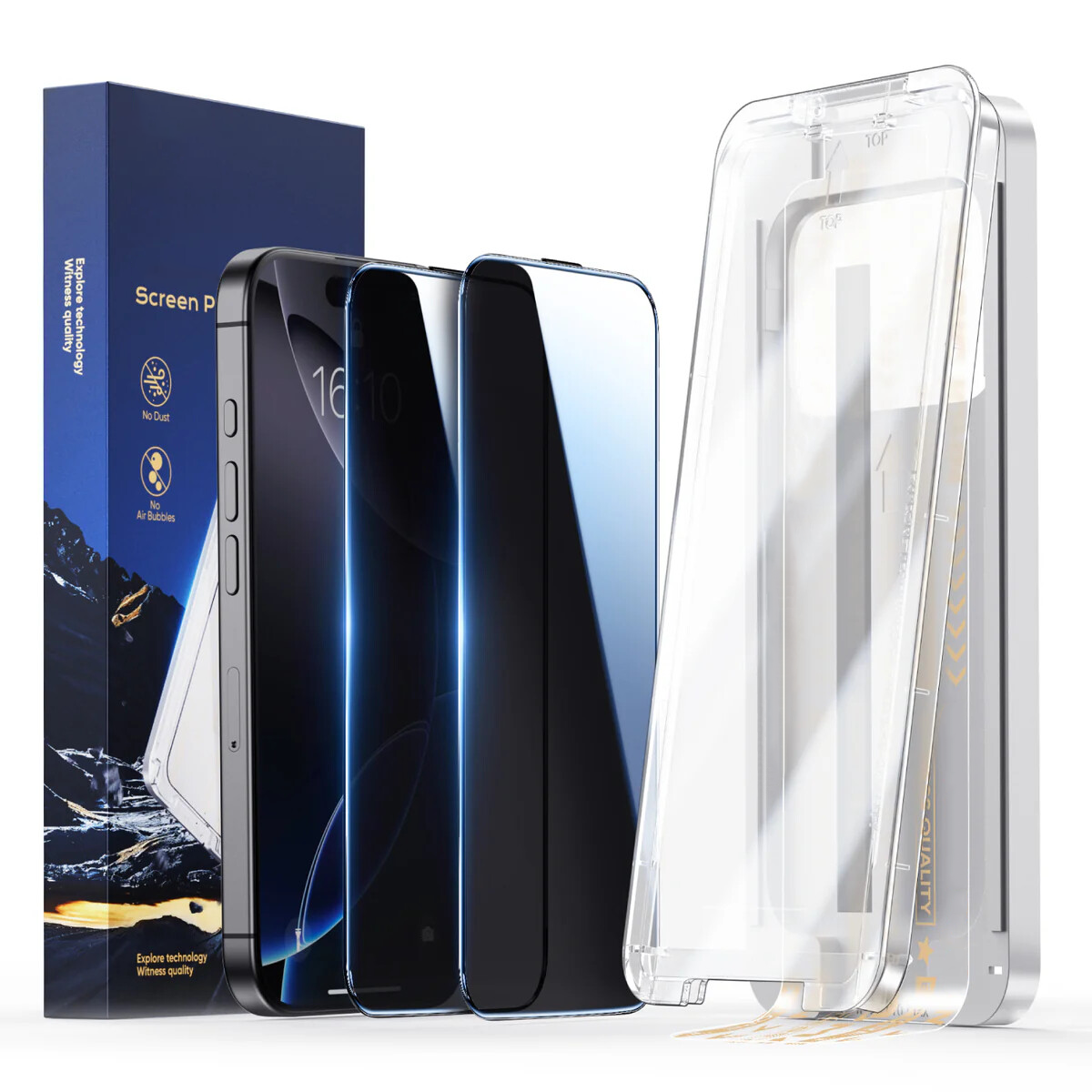 Automatic Dust Free Tempered Glass Screen Protector for iPhone & Galaxy
