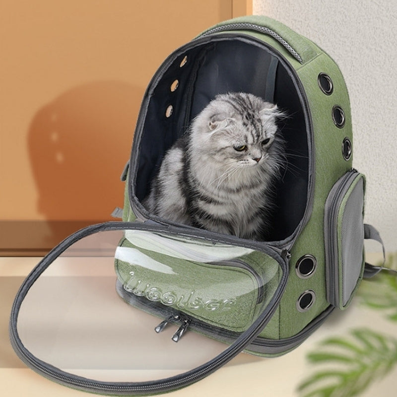 Clear Pet Backpack Carrier for Small Dogs and Cats – Breathable Design
