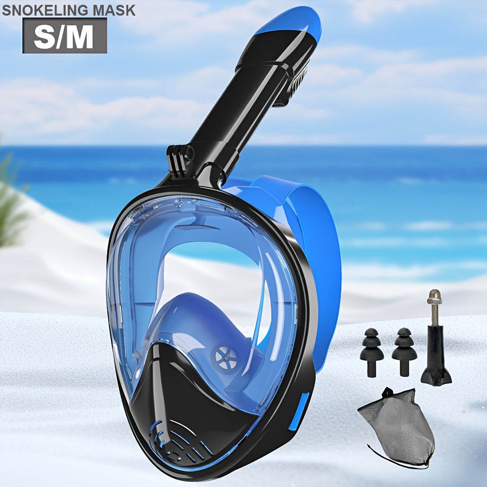 Full Face Snorkel Mask with 180° Visibility