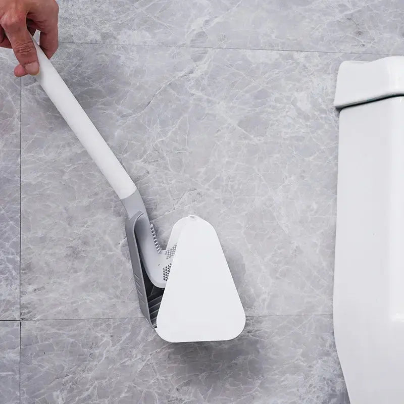 PureGuard Toilet Cleaning Brush with Silicone Head & Holder