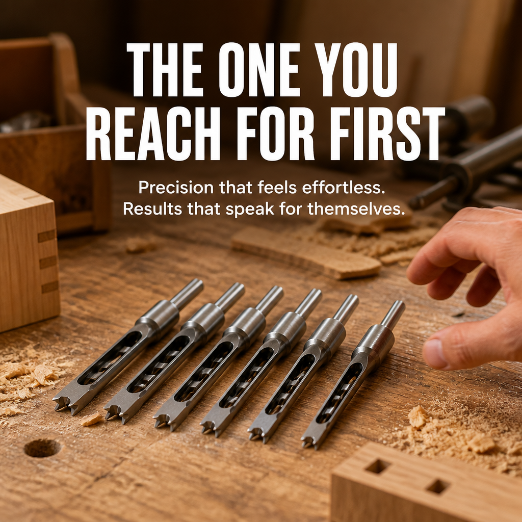 VeroEdge Square Hole Drill Bits — Effortless Precision for Flawless, Proud Craftsmanship