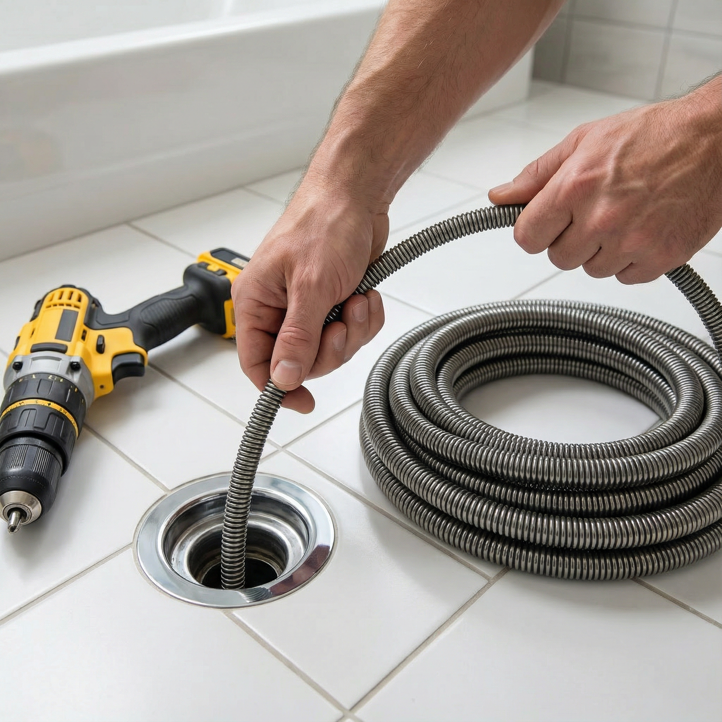 Clearcoil™ – Drill Powered Drain Cleaning Cable