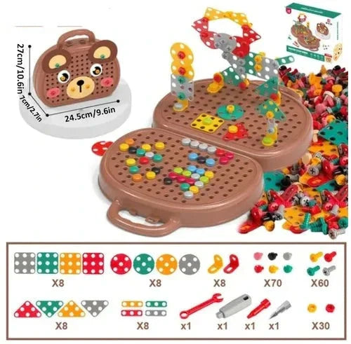 BuildBrilliance BlastSet — Kids Construction Toy Set with Drill