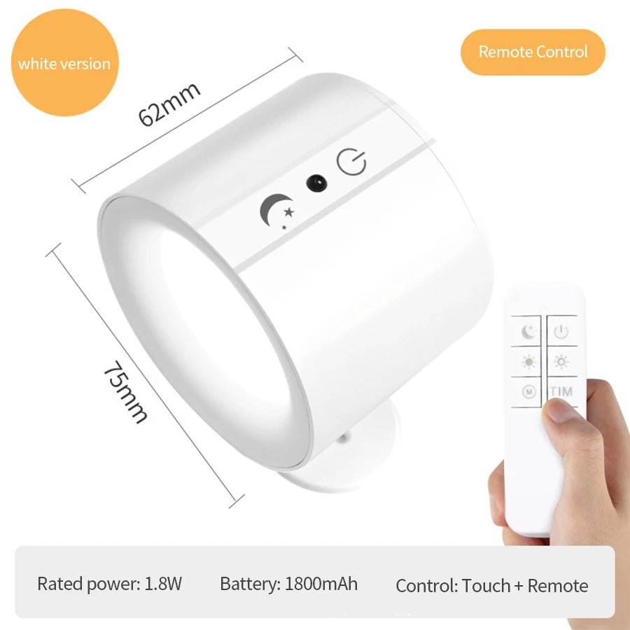 LumaFlex — Rechargeable Magnetic LED Wall Light with Remote