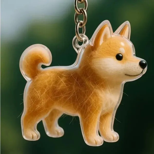 PawMemento – Dog Hair Keepsake Keychain Charm