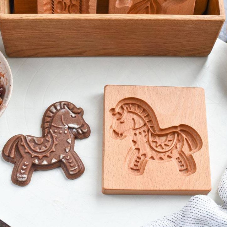 Wood patterned Cookie cutter - Embossing Mold For Cookies