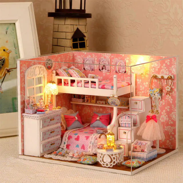 The Cozy Nook DIY Miniature House Kit | 3D Wooden Puzzle with Light & Music
