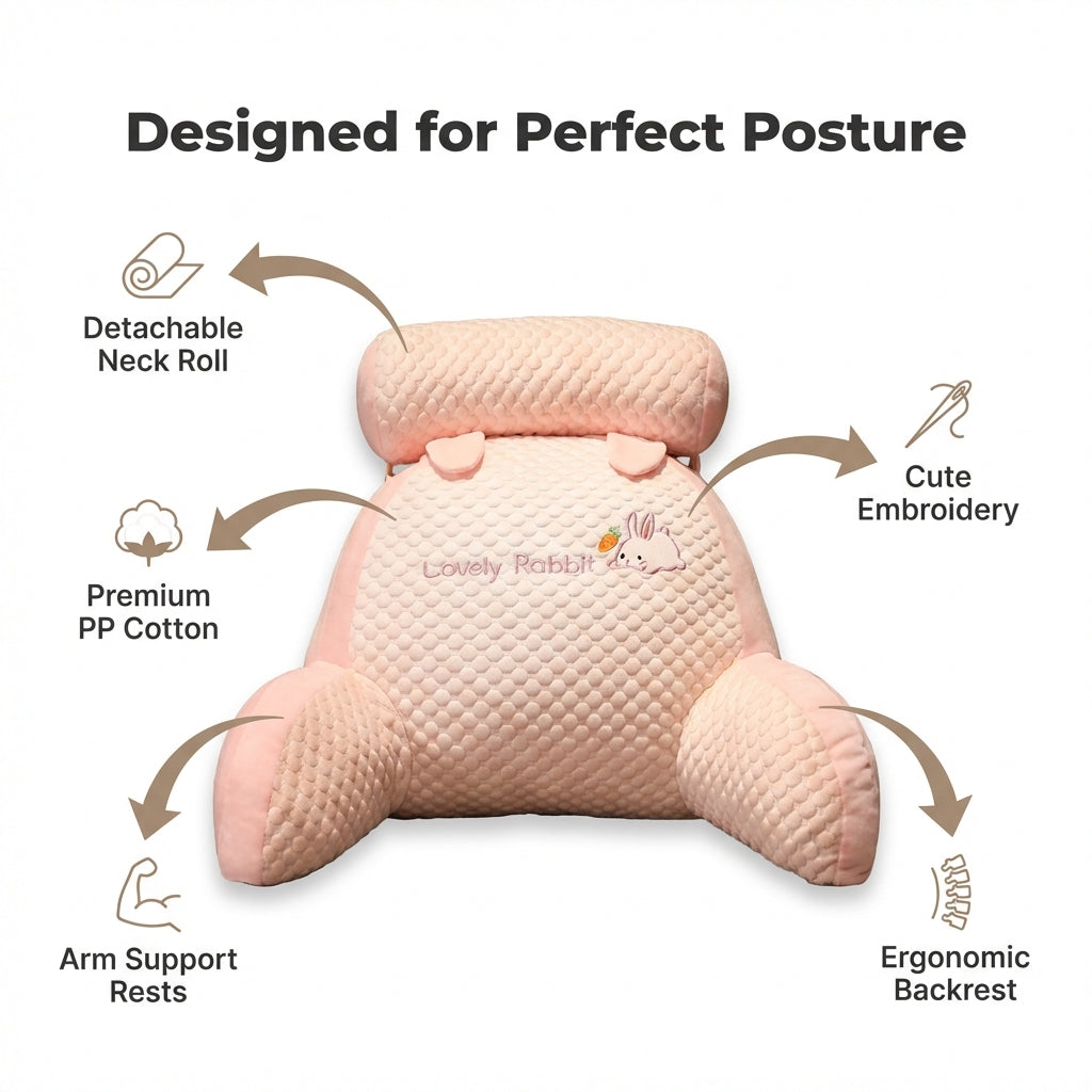 BackWell Ergonomic Reading Pillow