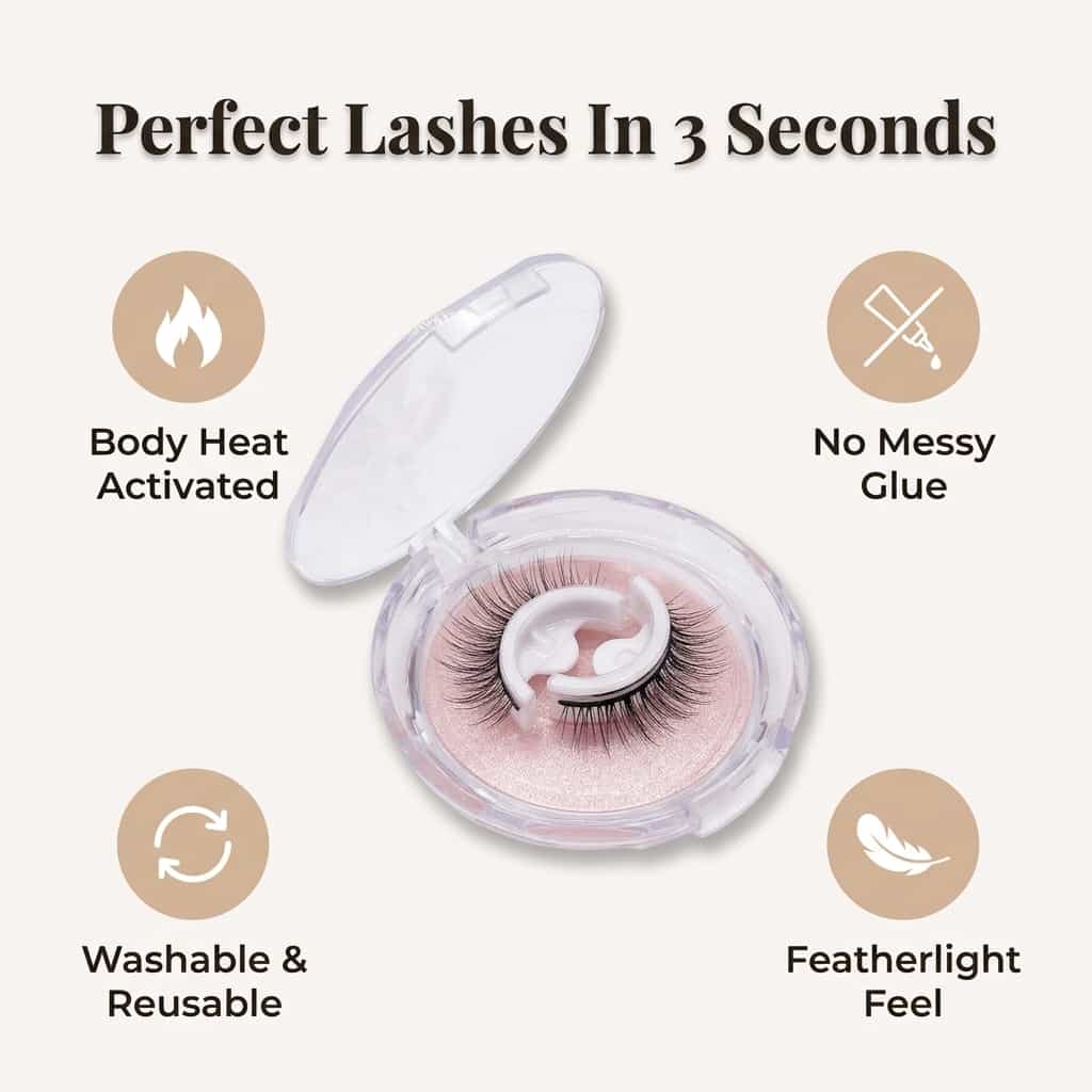 Reusable Self-Adhesive Lashes – Washable & Reusable