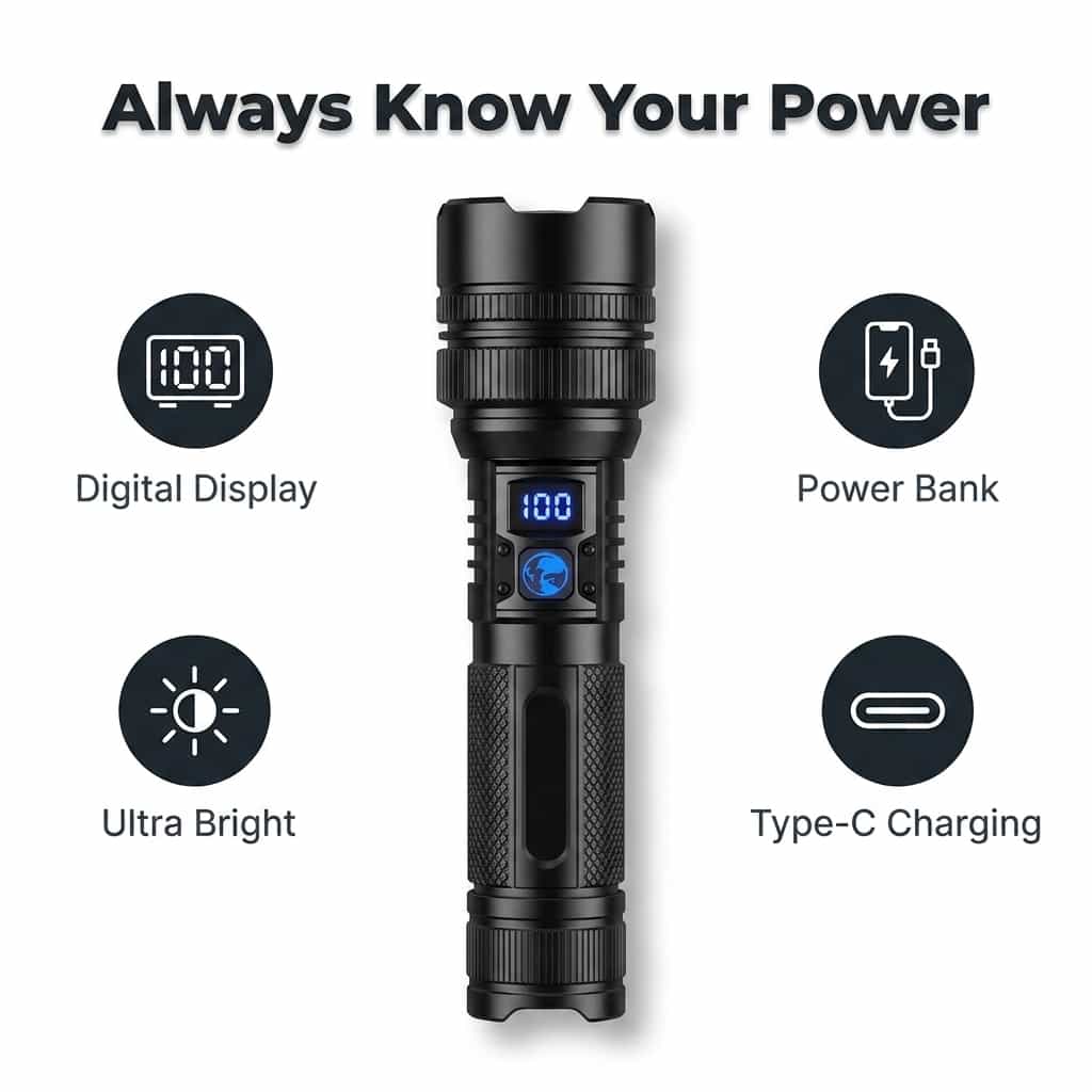 BrightMax - Ultra-Bright Zoom LED Flashlight