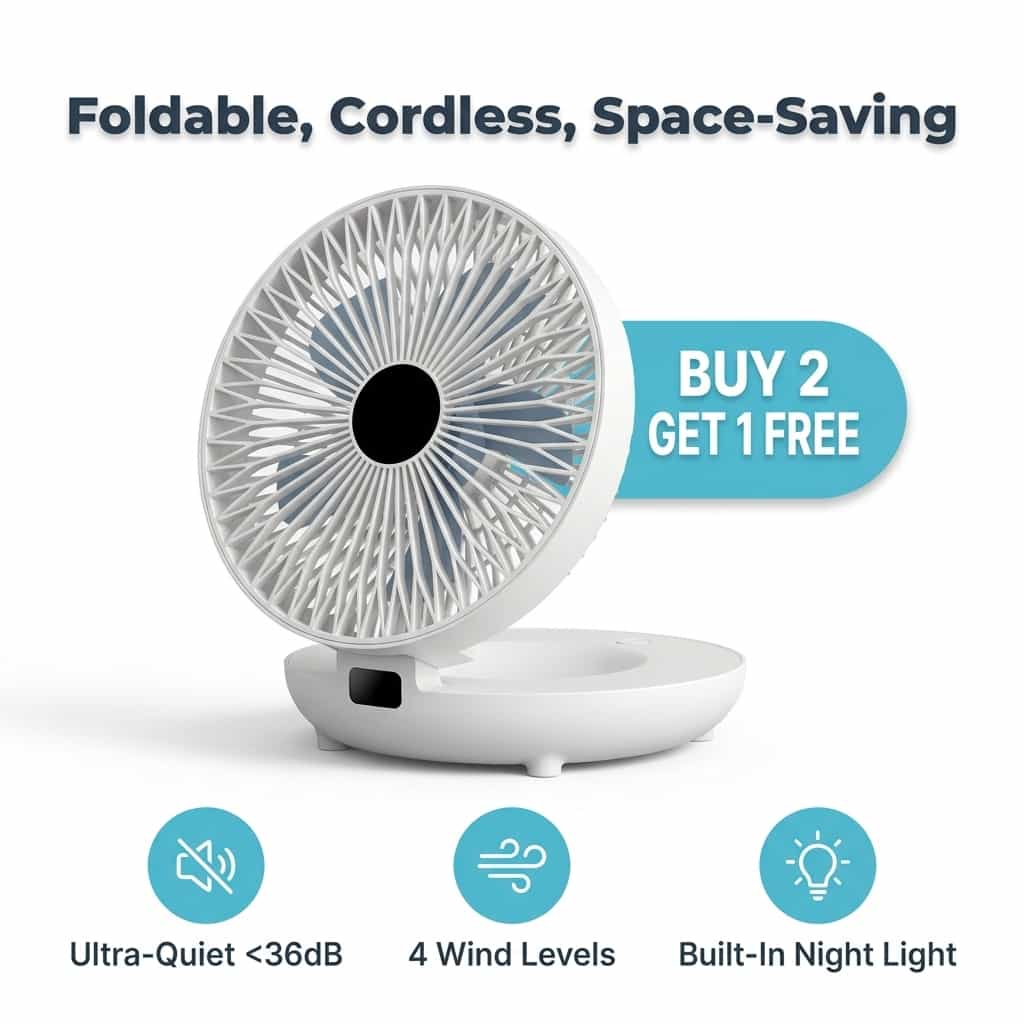 EasyBreeze - Quiet portable cooling with night light