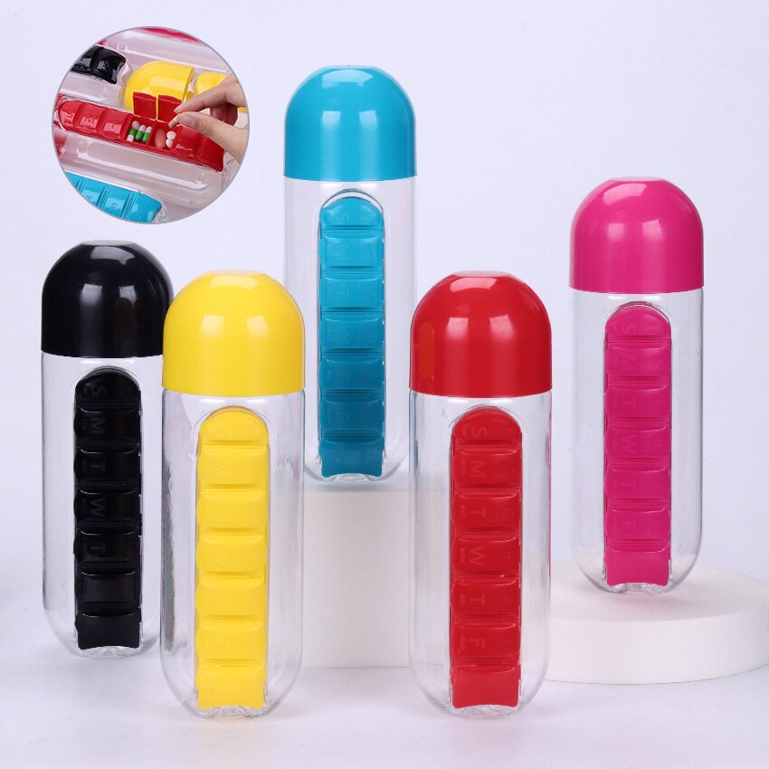 Vitamins Organizer Water Bottle