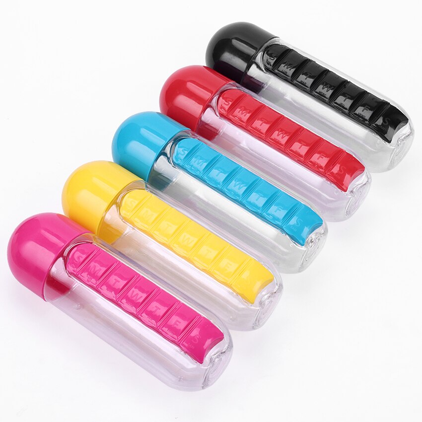 Vitamins Organizer Water Bottle