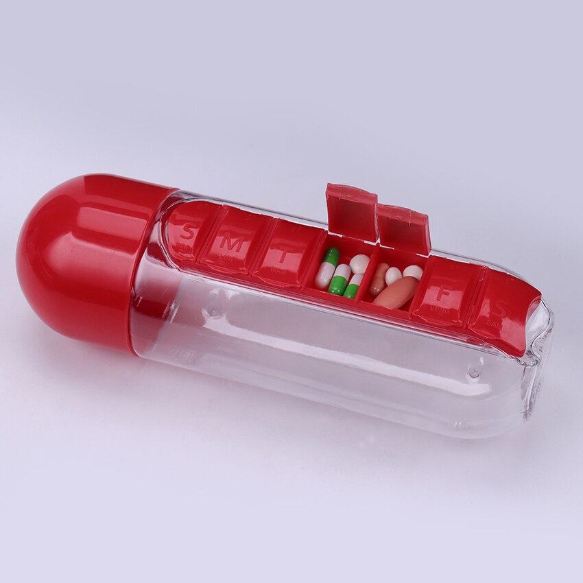 Vitamins Organizer Water Bottle