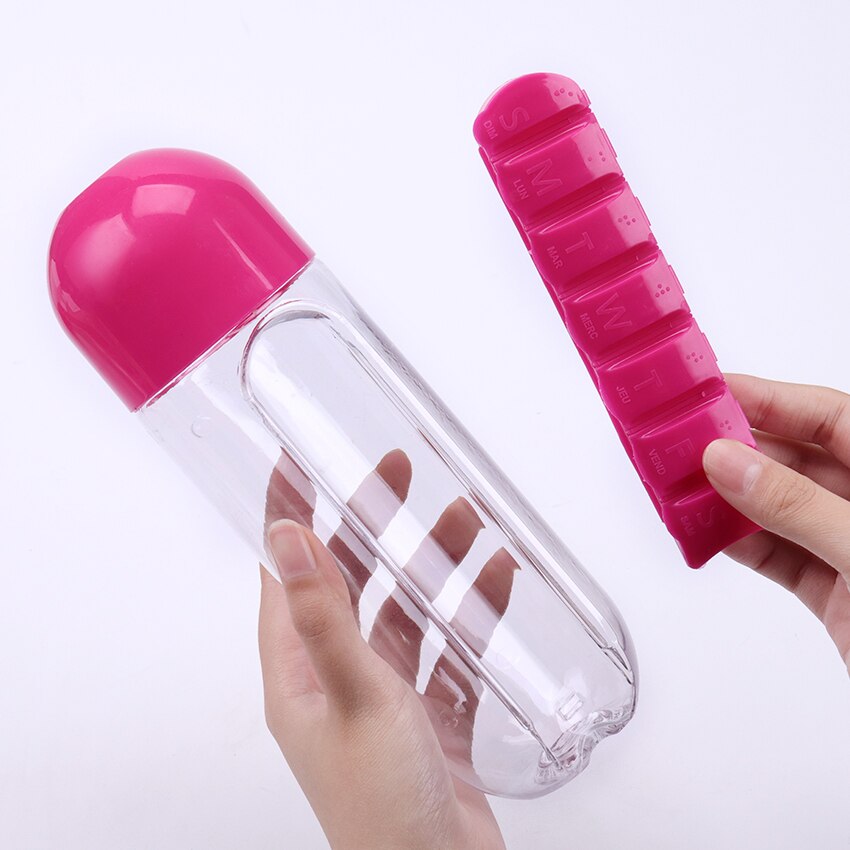 Vitamins Organizer Water Bottle