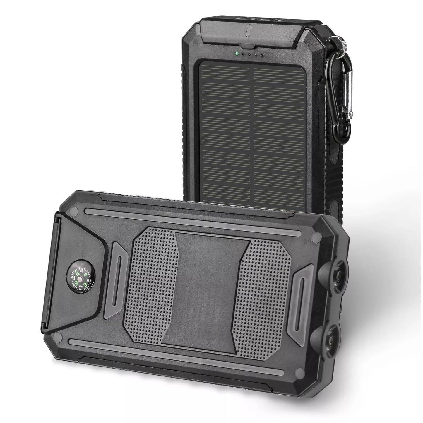 Dual Flashlight Solar Charger with 20000mAh Battery Capacity
